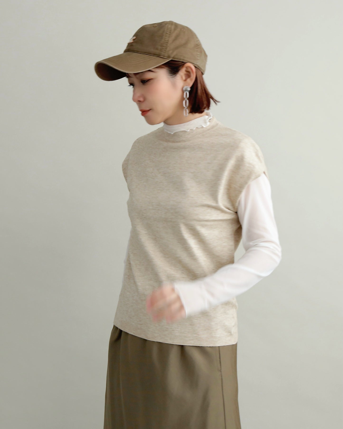 フレンチスリーブニット