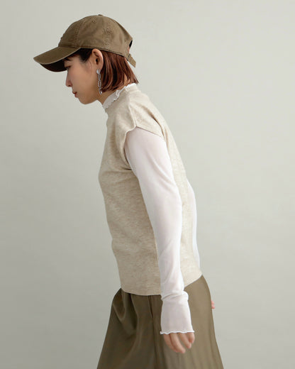 フレンチスリーブニット