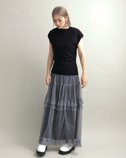 フレンチスリーブニット