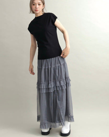 フレンチスリーブニット