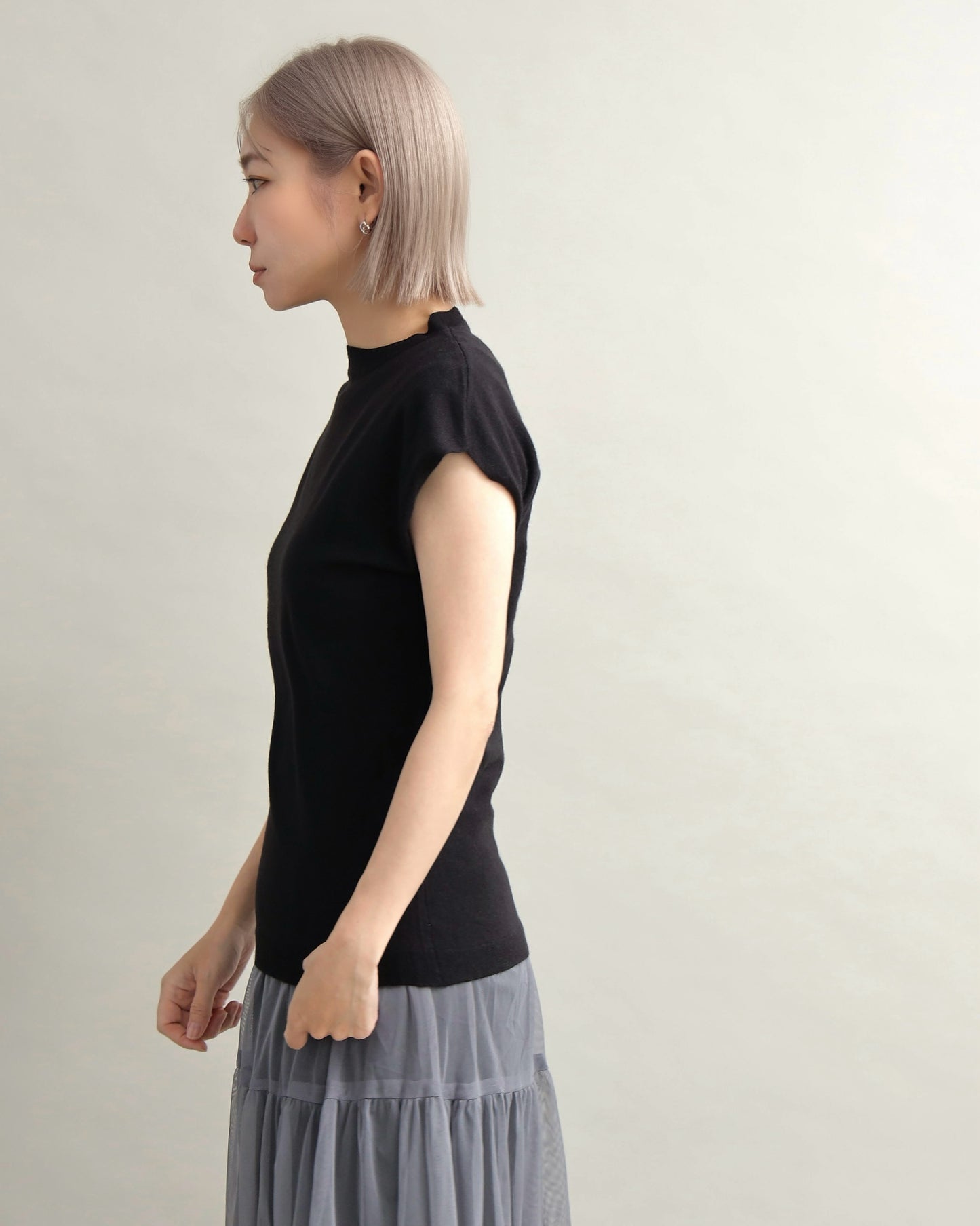 フレンチスリーブニット