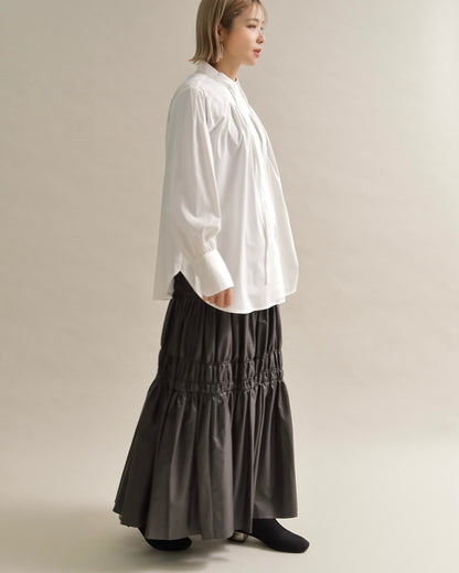 リボンタイブラウス