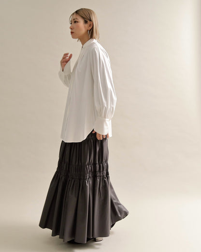 リボンタイブラウス