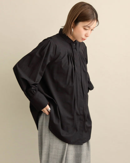 リボンタイブラウス
