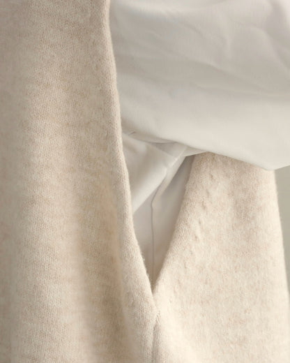 ソフトタッチハイネックレイヤードベスト