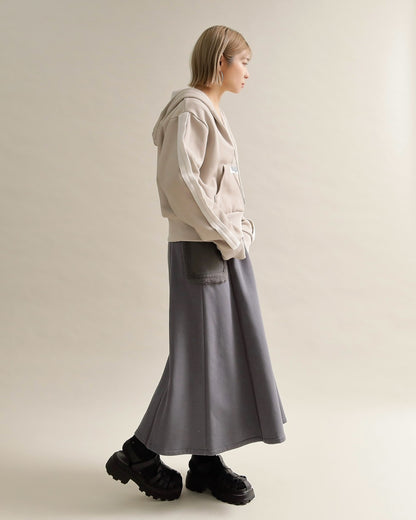 スリットスリーブ・ショートフーディー