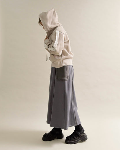 スリットスリーブ・ショートフーディー