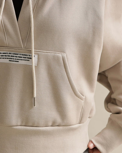 スリットスリーブ・ショートフーディー