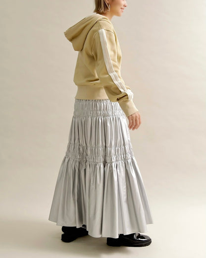 スリットスリーブ・ショートフーディー