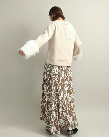 フリンジファースリーブ・スウェットプルオーバー