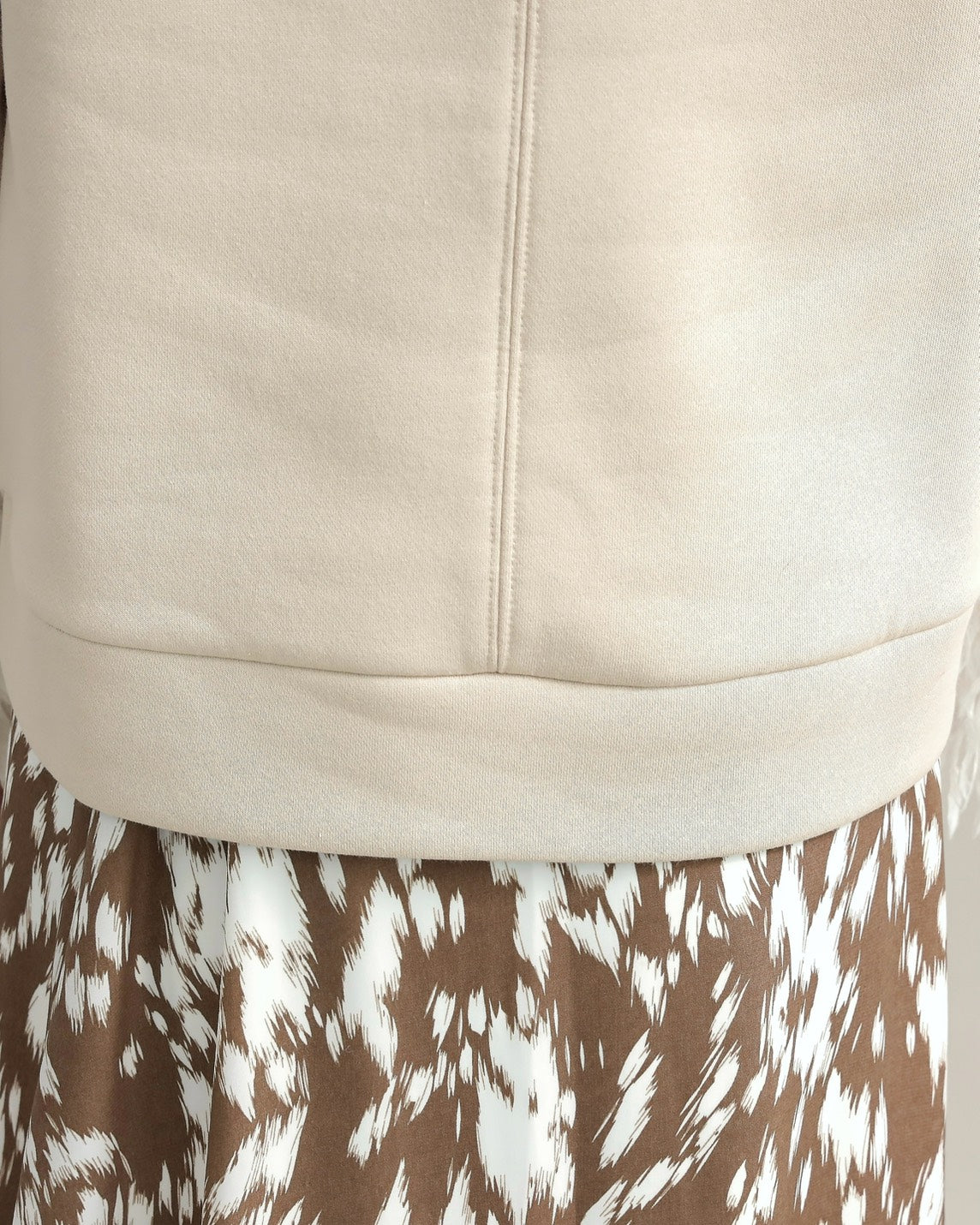 フリンジファースリーブ・スウェットプルオーバー