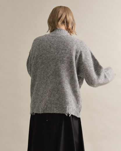 フワモコロゴルーズニット