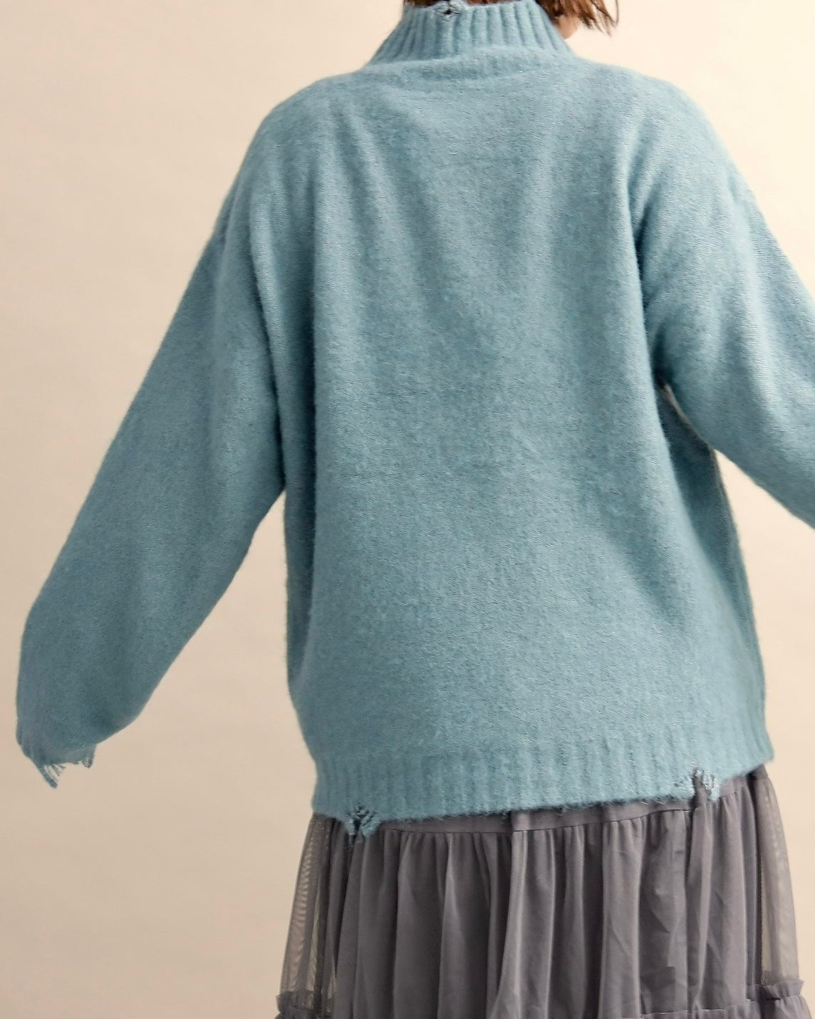 フワモコロゴルーズニット