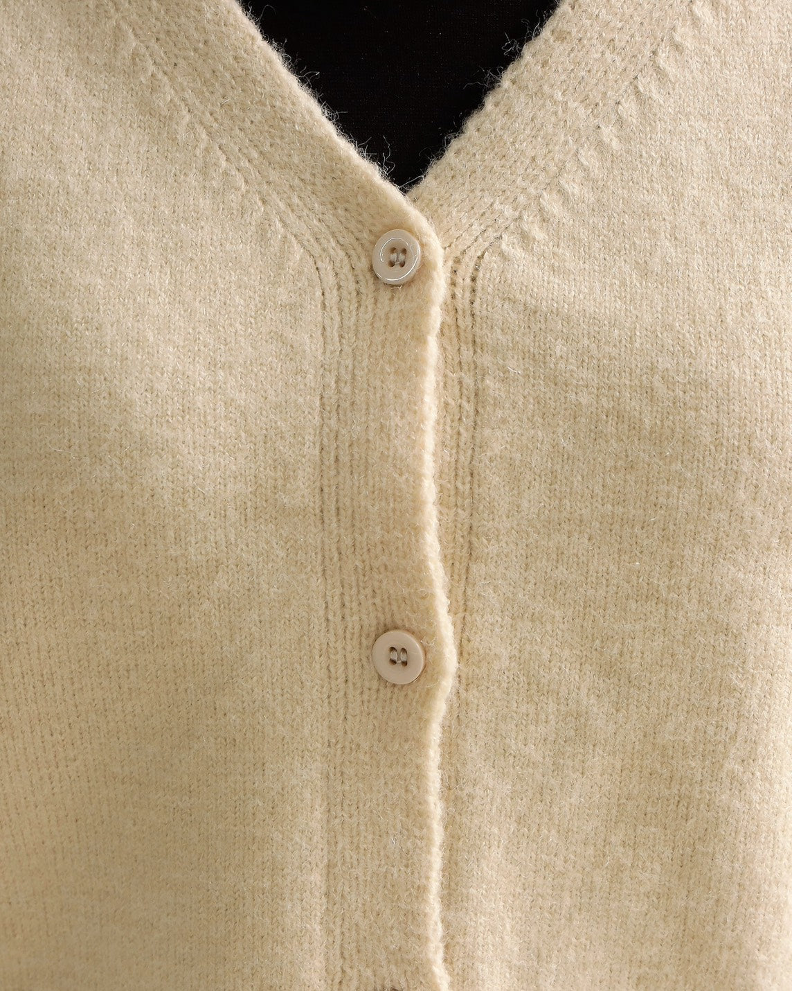 バックロゴショートカーディガン