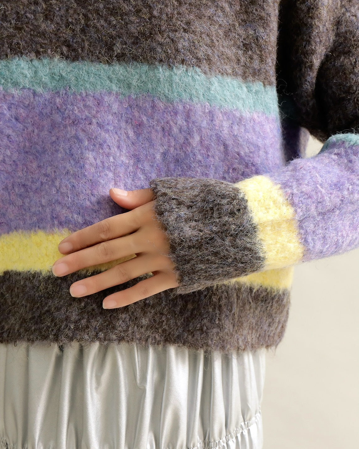 ニュアンスボーダーニット