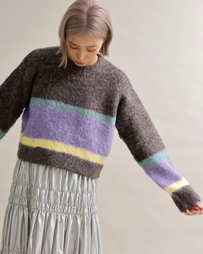 ニュアンスボーダーニット