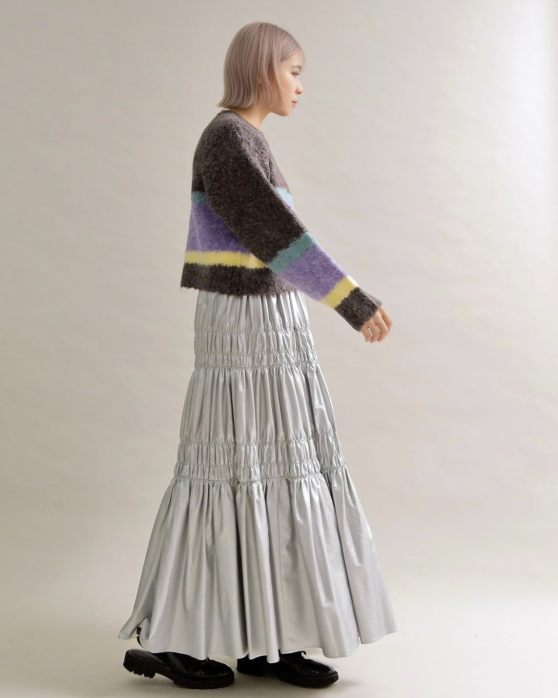 ニュアンスボーダーニット