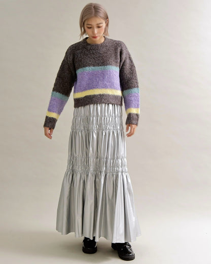 ニュアンスボーダーニット