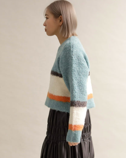 ニュアンスボーダーニット