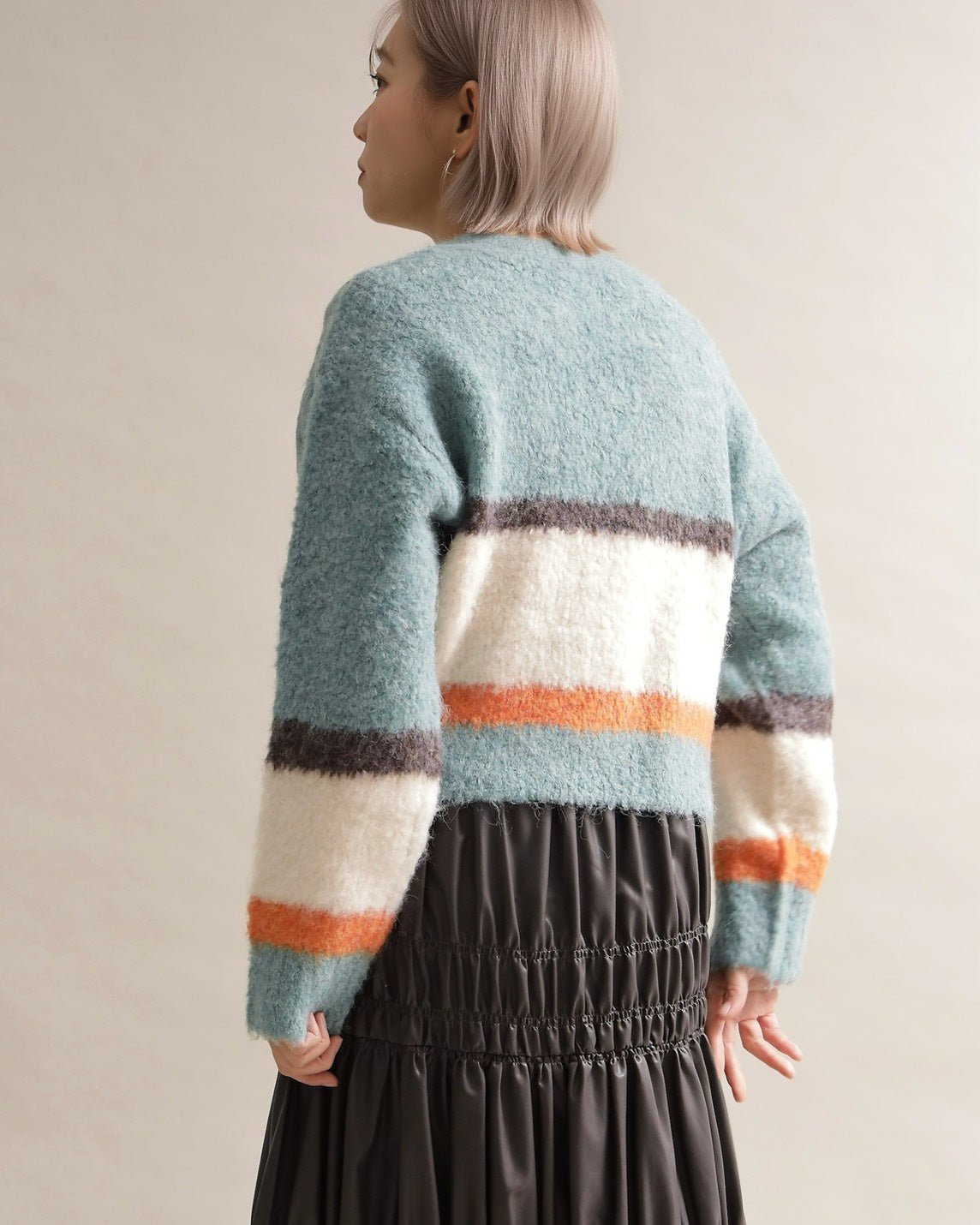 ニュアンスボーダーニット