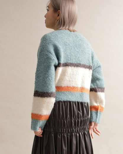 ニュアンスボーダーニット