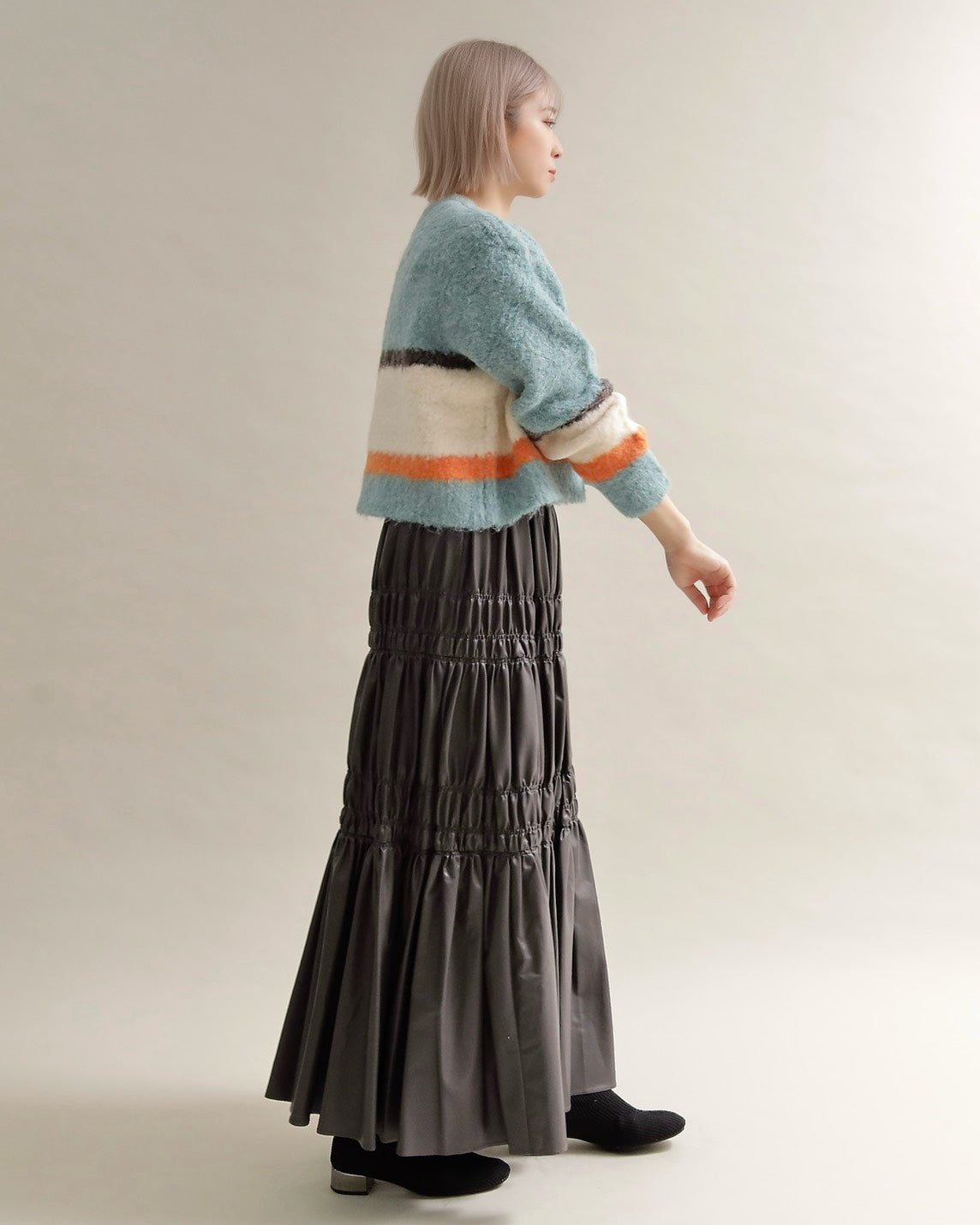 ニュアンスボーダーニット