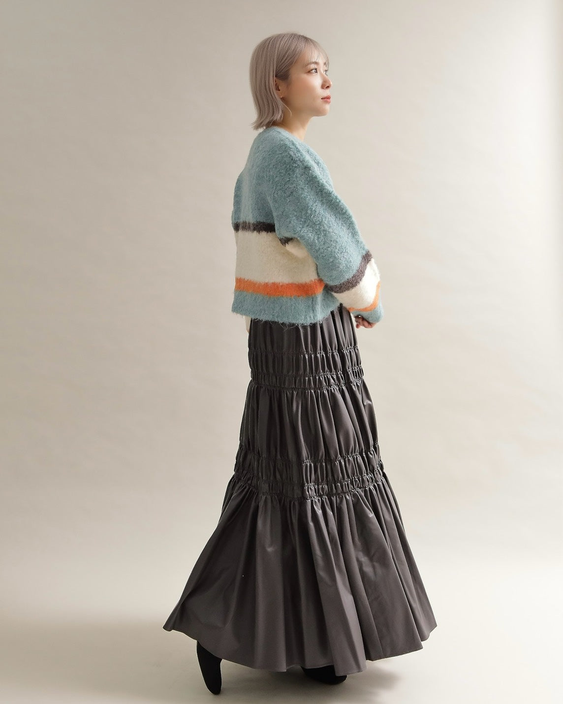 ニュアンスボーダーニット