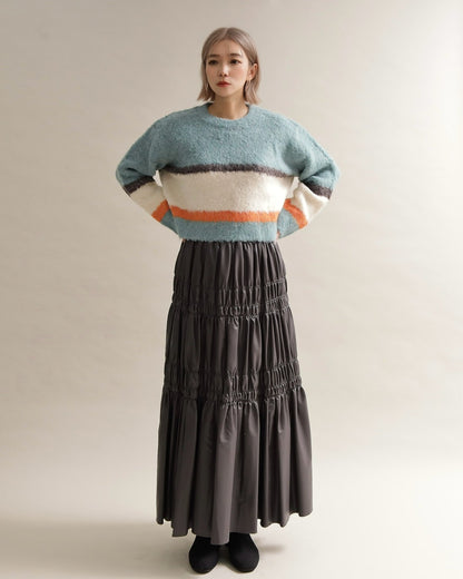 ニュアンスボーダーニット