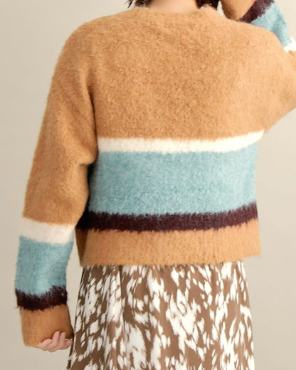 ニュアンスボーダーニット