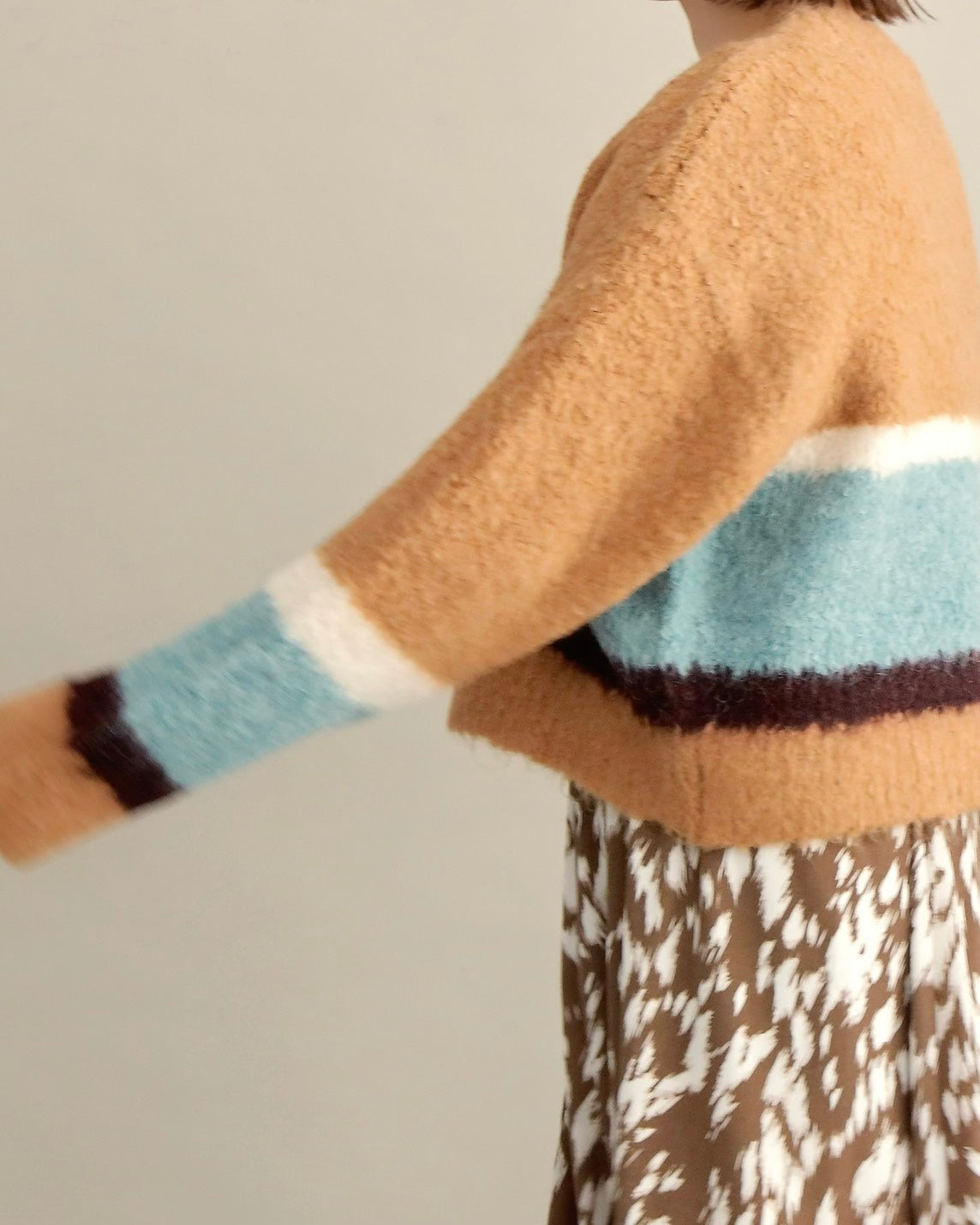 ニュアンスボーダーニット