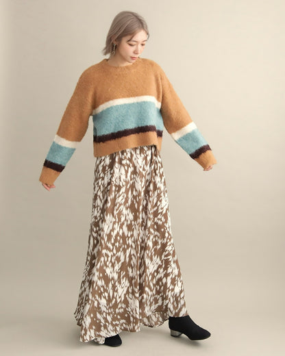 ニュアンスボーダーニット