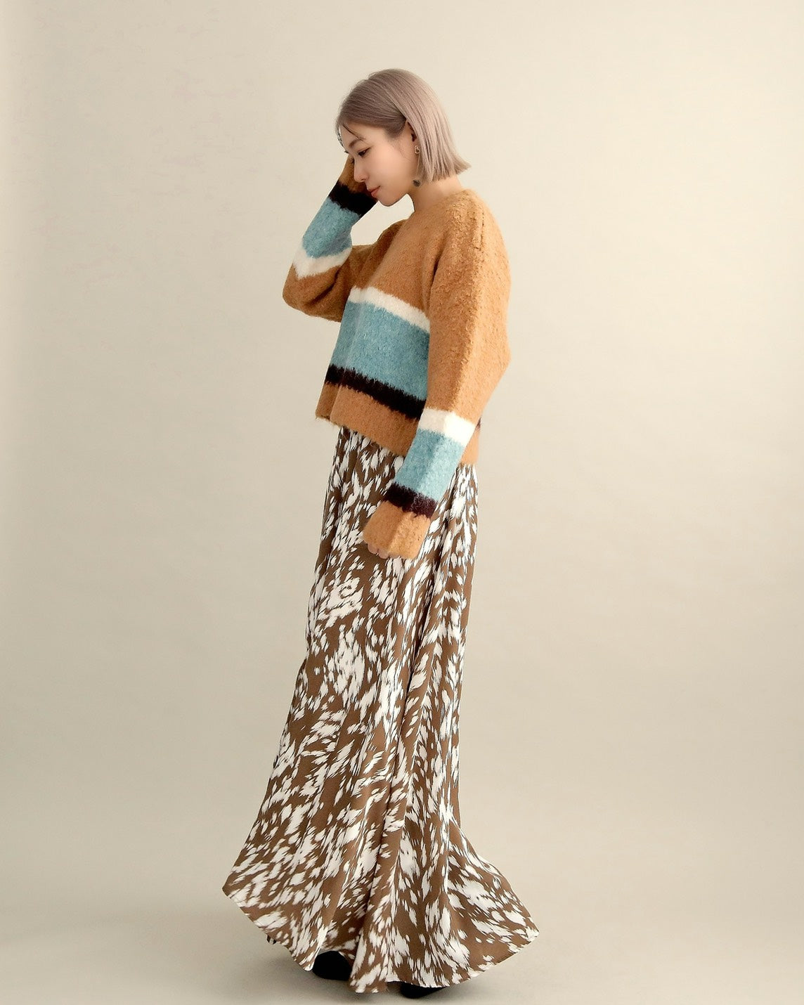 ニュアンスボーダーニット