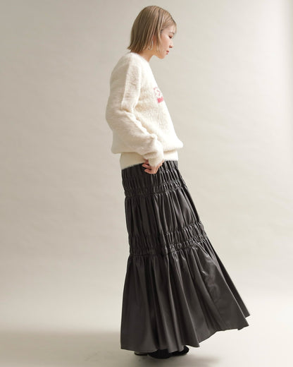 シャギーロゴニットプルオーバー