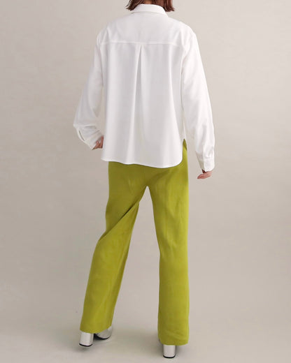 アシンメトリーレースシャツ