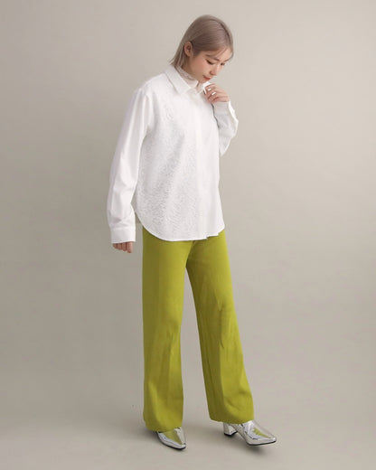 アシンメトリーレースシャツ