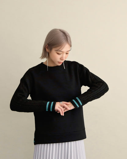 ケーブルスリーブプルオーバー