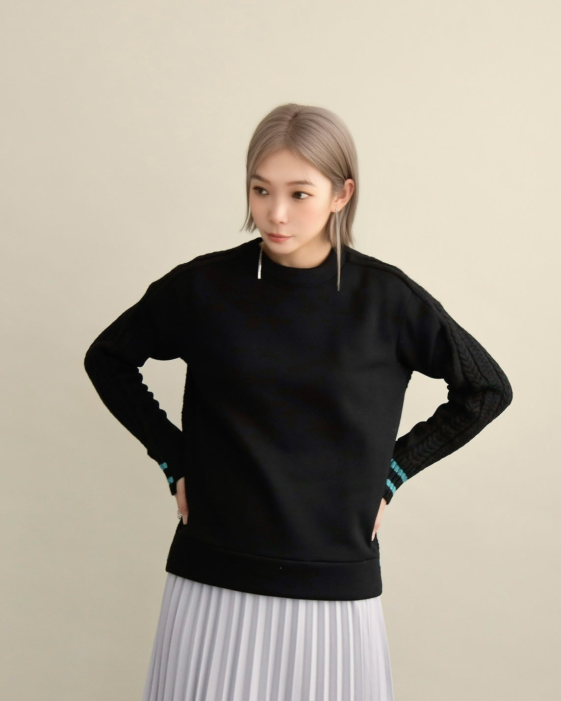 ケーブルスリーブプルオーバー