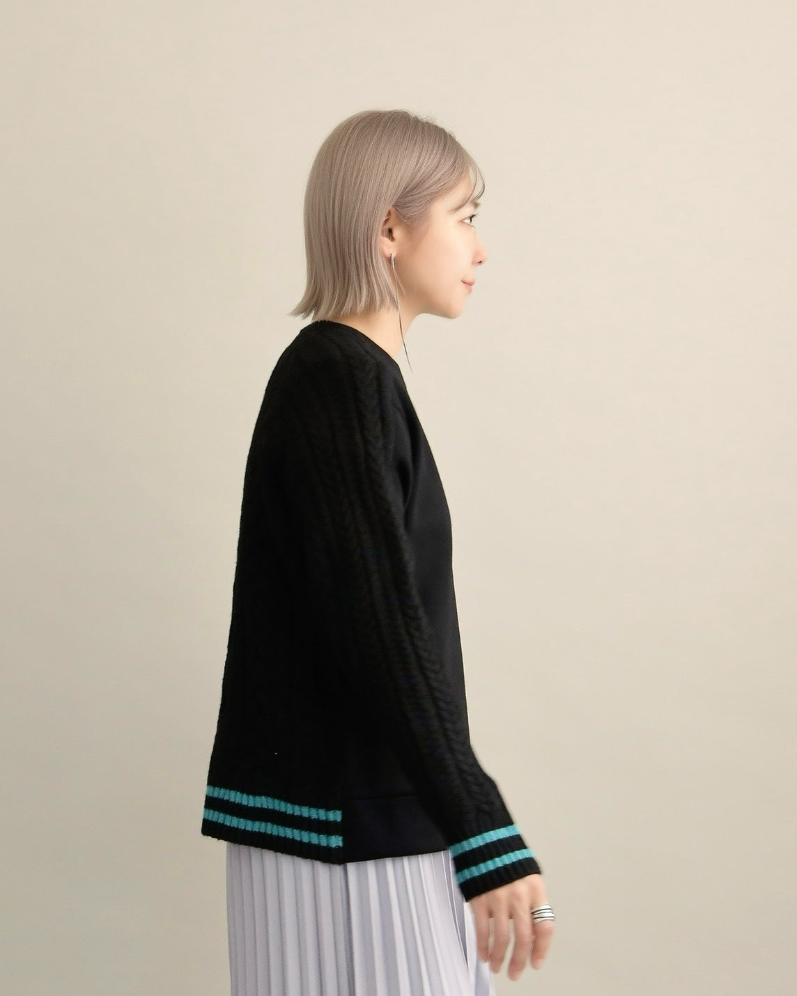 ケーブルスリーブプルオーバー