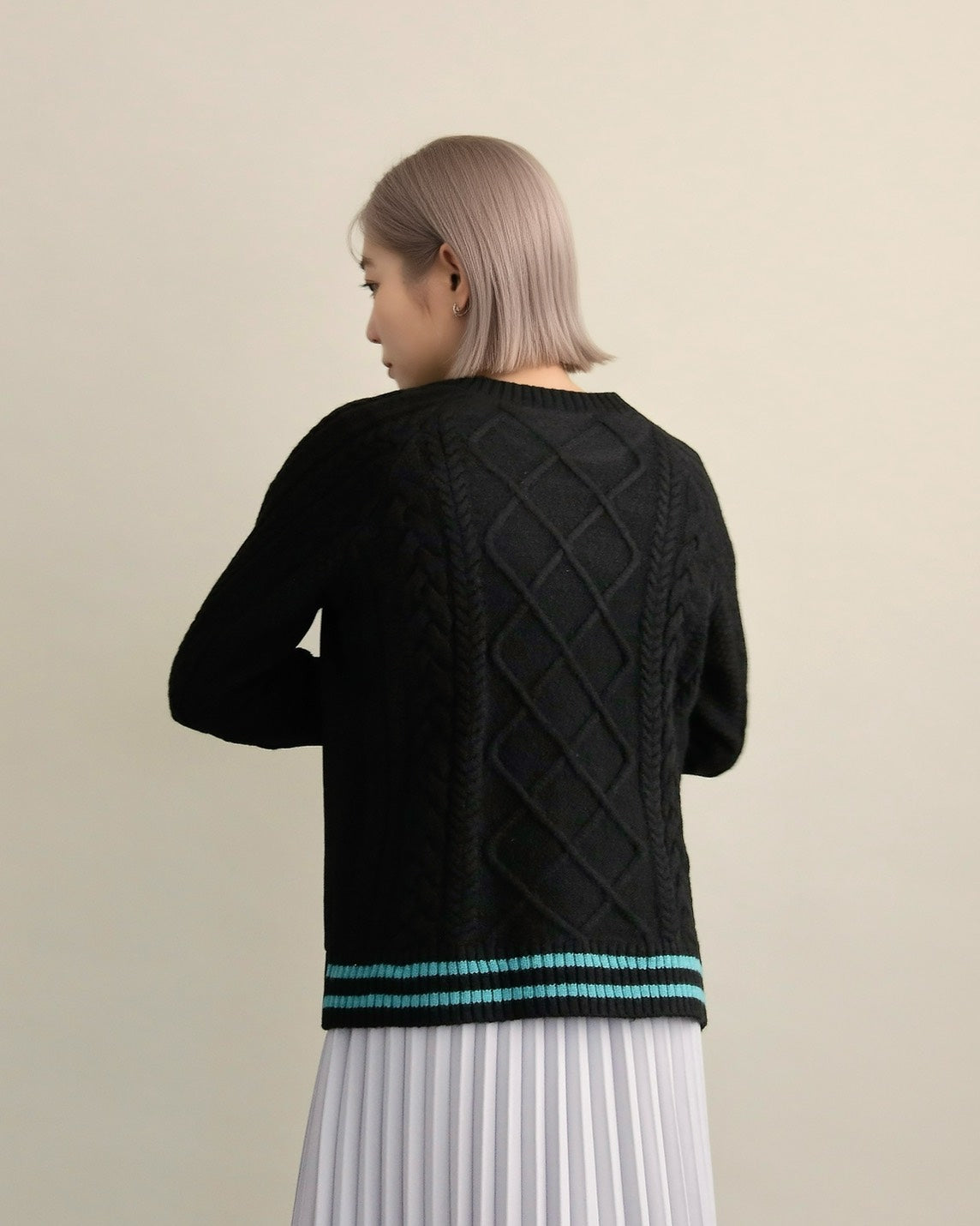 ケーブルスリーブプルオーバー