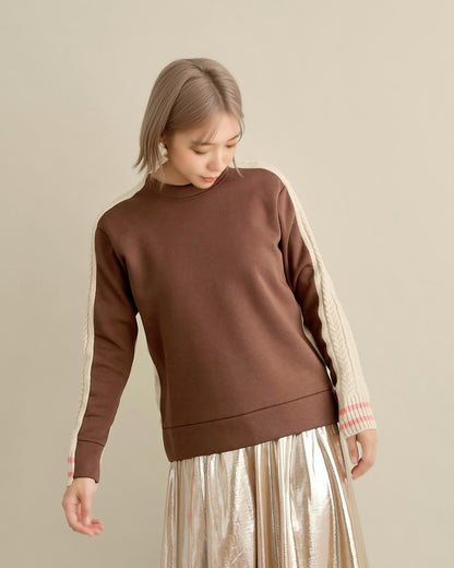 ケーブルスリーブプルオーバー