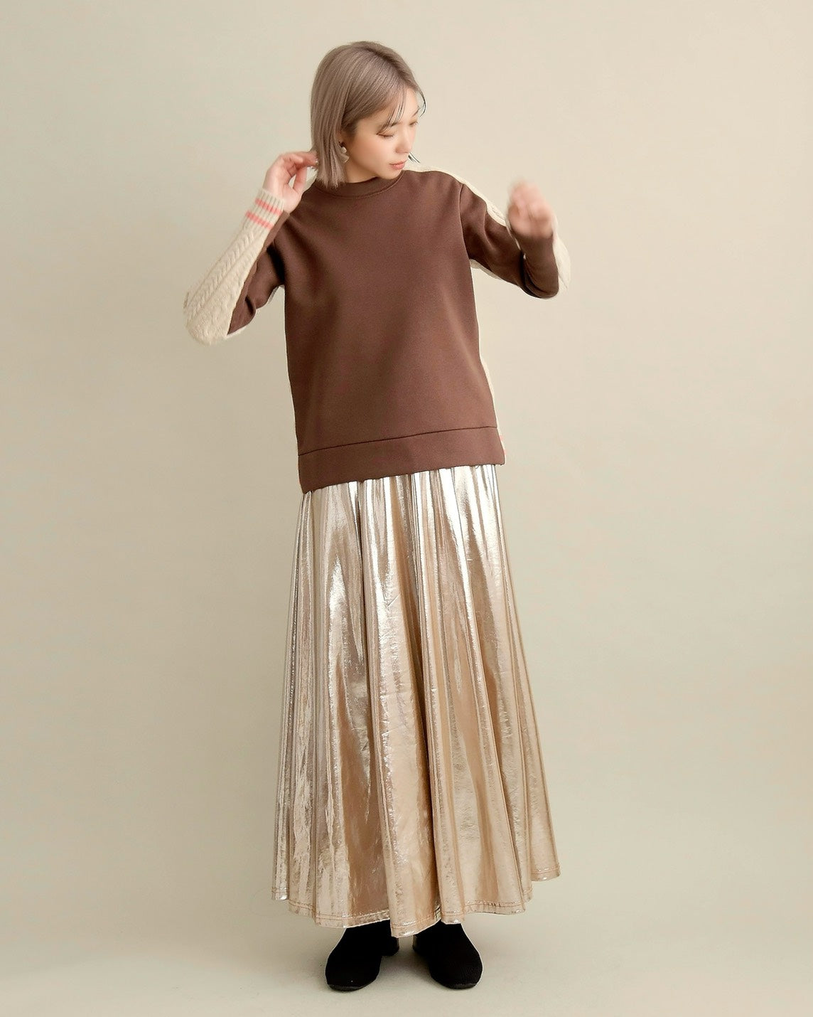 ケーブルスリーブプルオーバー