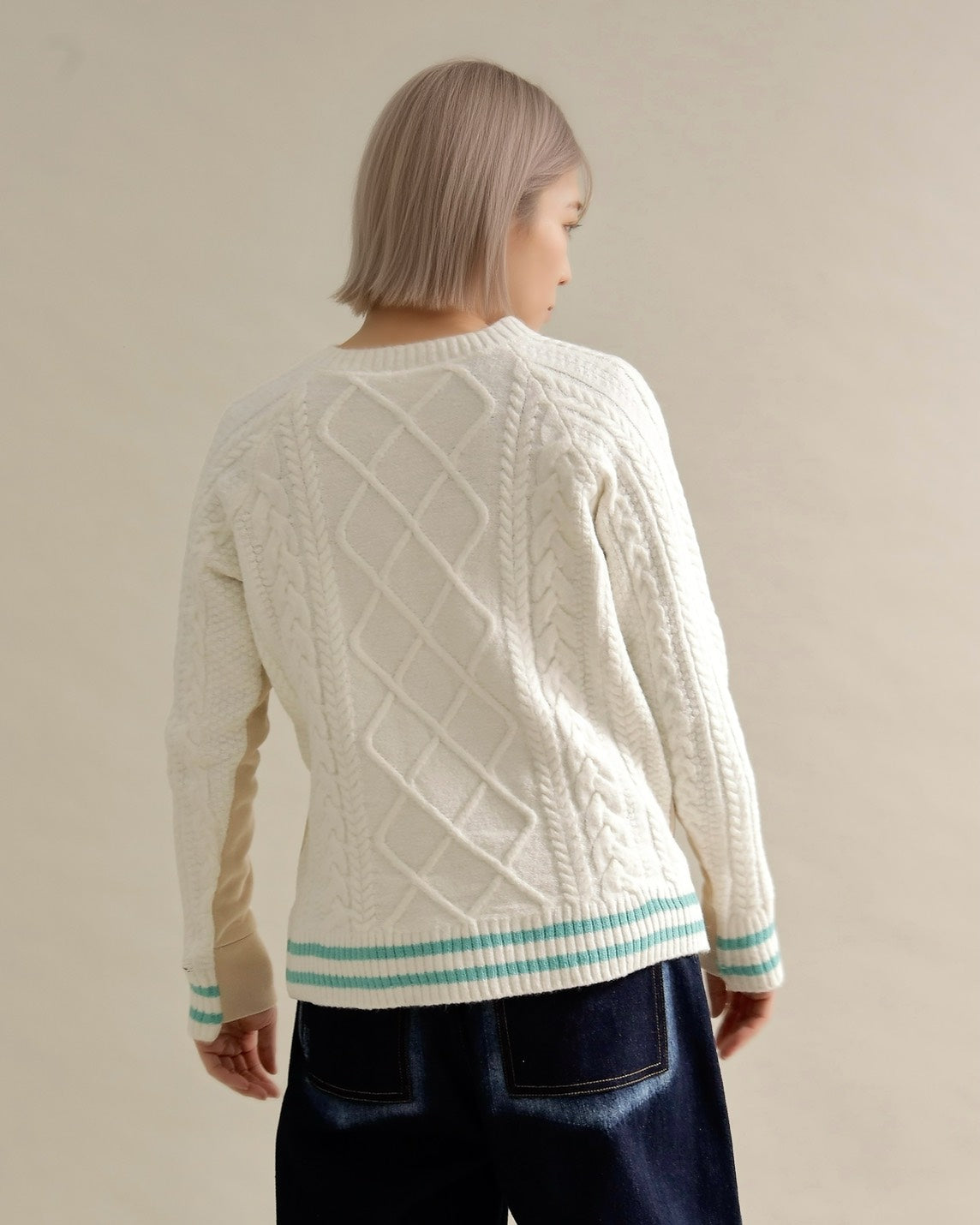 ケーブルスリーブプルオーバー