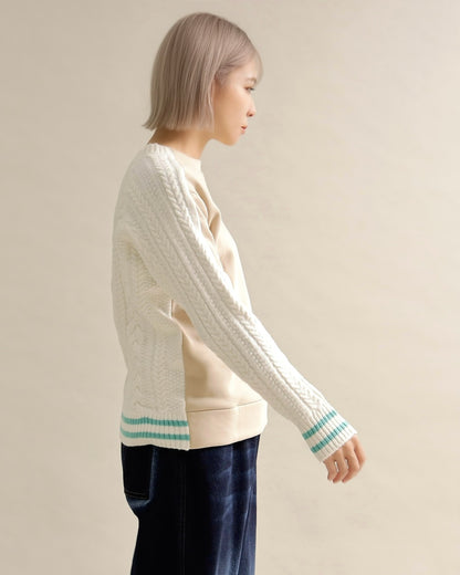 ケーブルスリーブプルオーバー