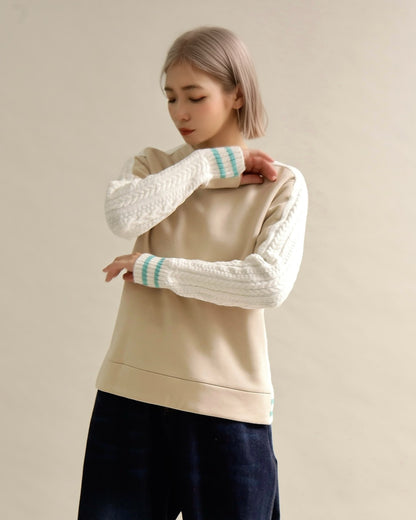 ケーブルスリーブプルオーバー