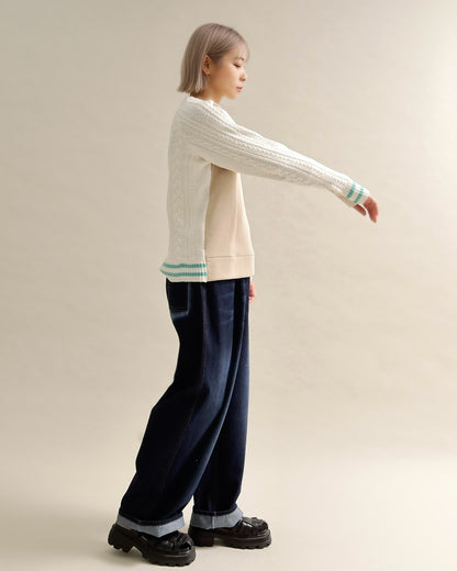 ケーブルスリーブプルオーバー