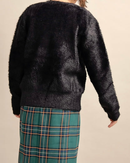 シャギーロゴニットプルオーバー