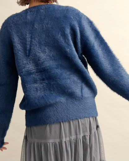 シャギーロゴニットプルオーバー