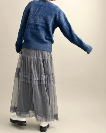 シャギーロゴニットプルオーバー