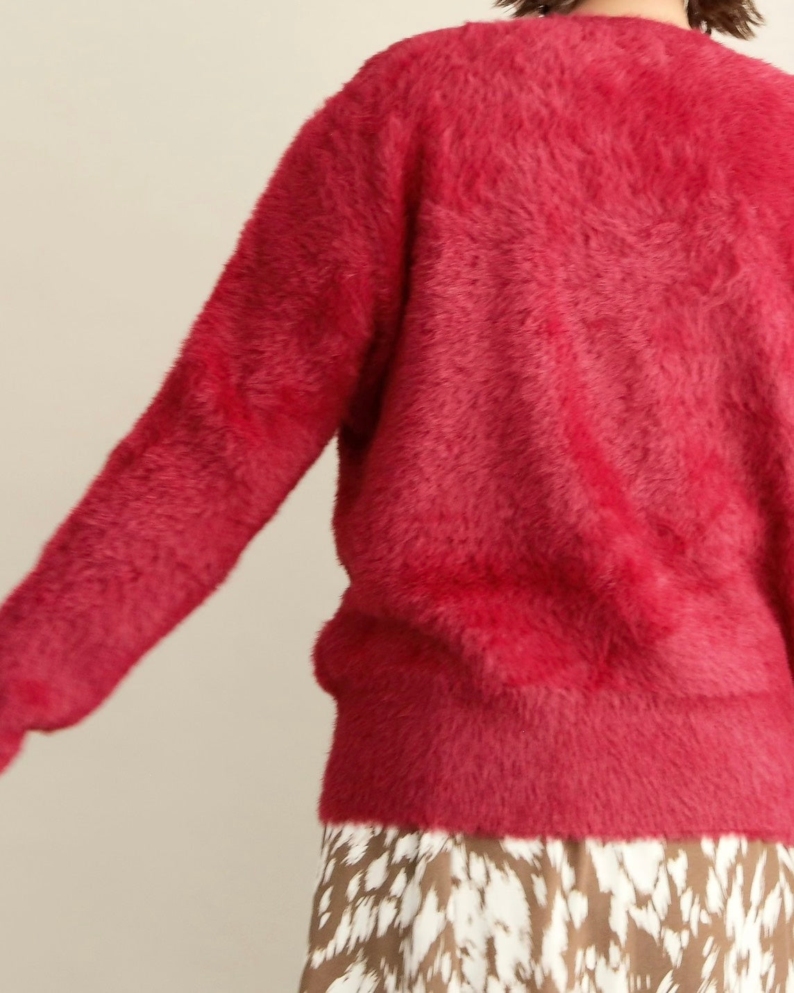 シャギーロゴニットプルオーバー