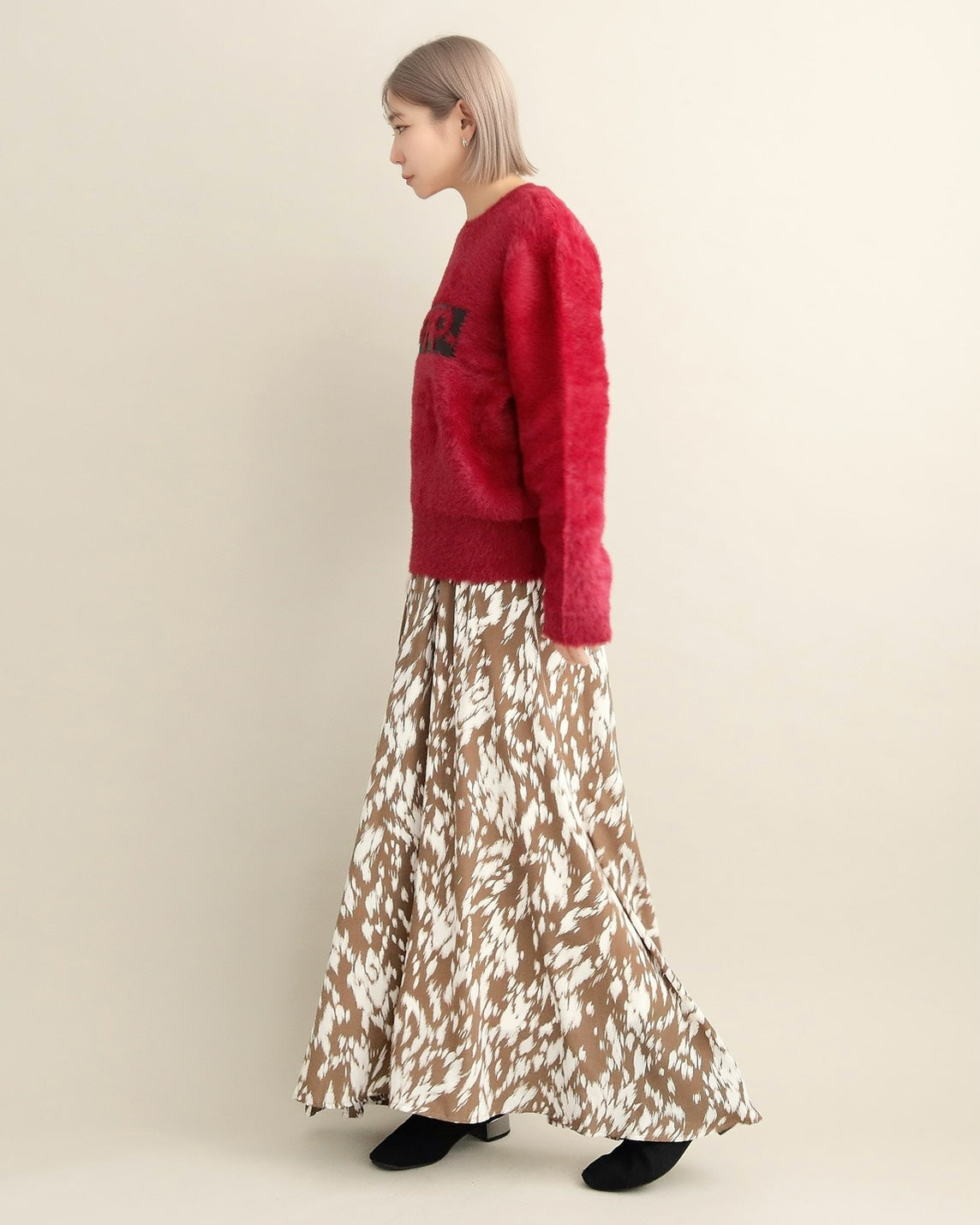 シャギーロゴニットプルオーバー